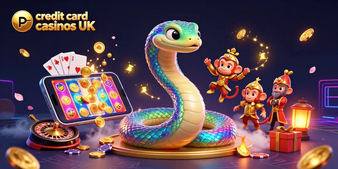 Engage with exciting credit card casinos UK, featuring vibrant characters and thrilling gaming elements.