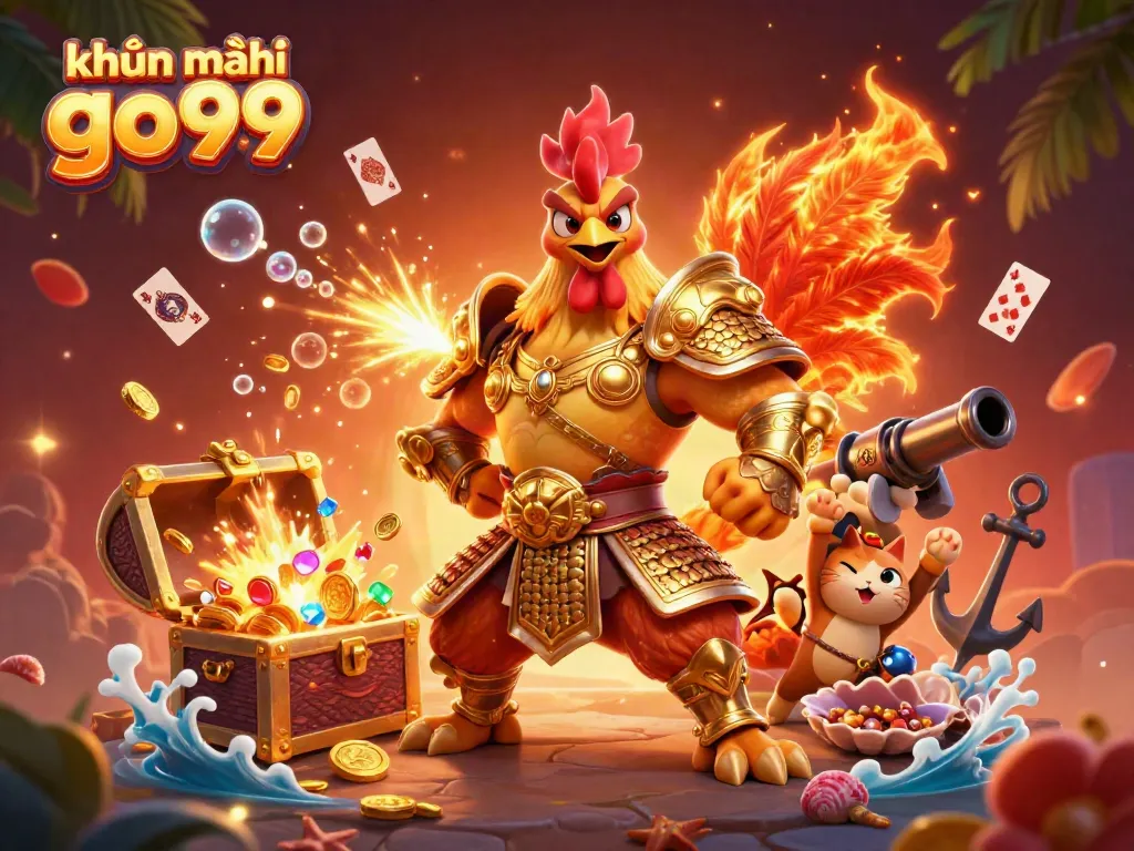 Experience exciting khuyến mãi go99 with dynamic 3D characters in a vibrant casino setting.