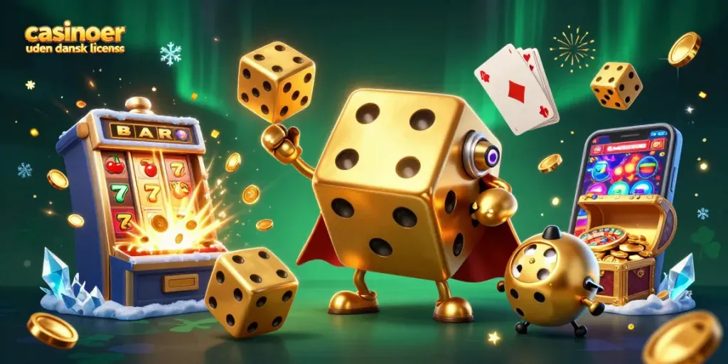Experience excitement at casinoer uden dansk licens with dynamic 3D elements and vibrant gambling visuals.