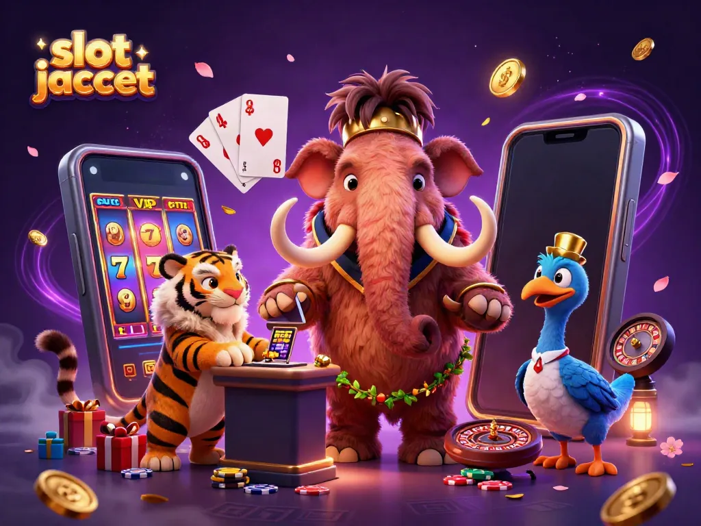 Experience the thrill of winning with a lively scene depicting a slot jackpot celebration in a vibrant casino atmosphere.