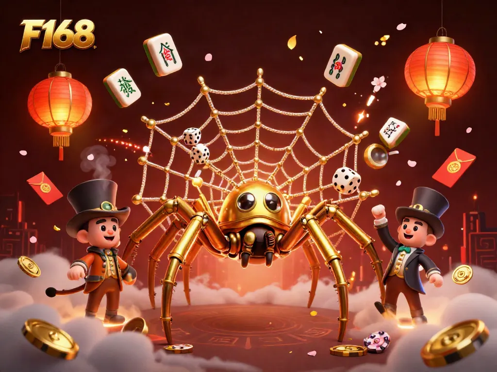 Experience the thrill of F168 with a captivating 3D casino illustration showcasing steampunk elements
