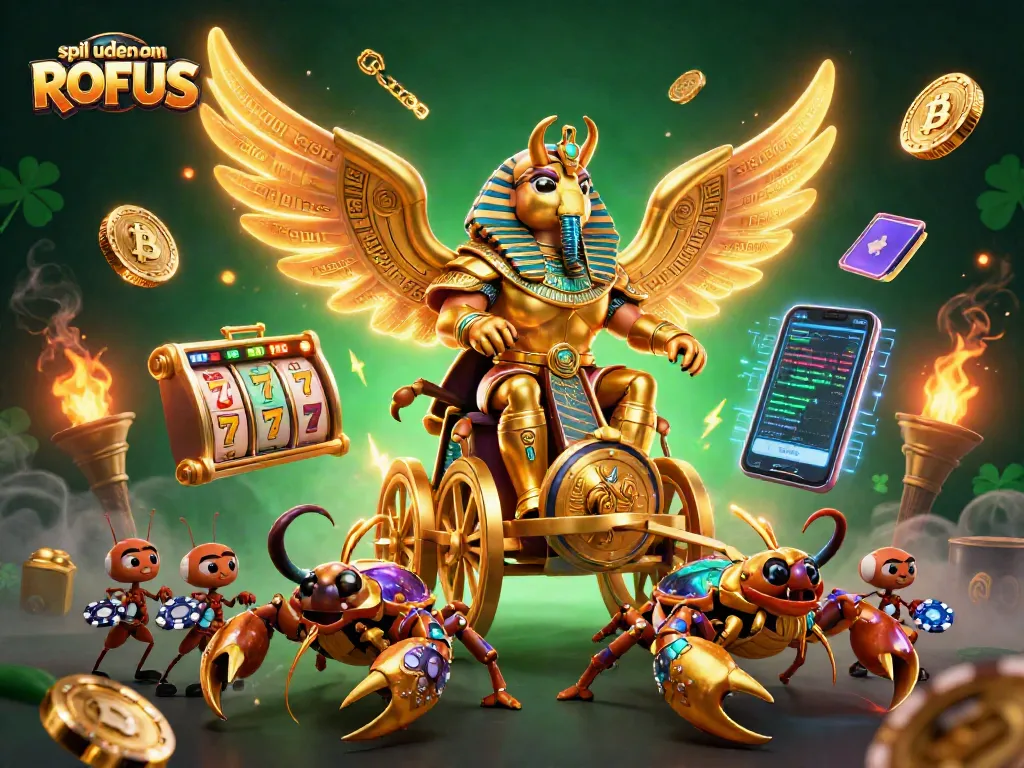 Engage with spil uden om ROFUS for exciting online jackpots, illuminated by vibrant slot machines.